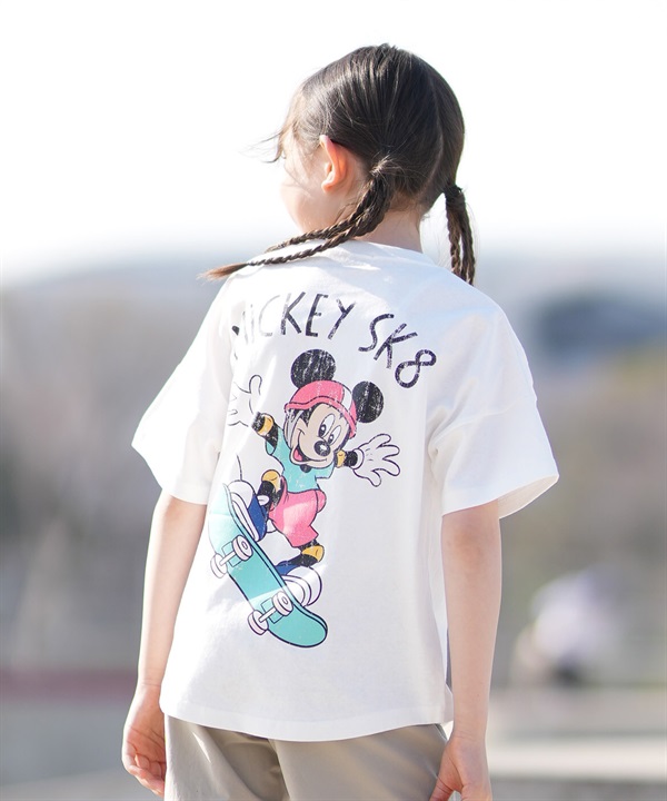 ANTIBAL アンティバル 半袖 Tシャツ キッズ ジュニア 子供 Disneyコラボ オーバーサイズ 262AN3ST797 ムラサキスポーツ限定