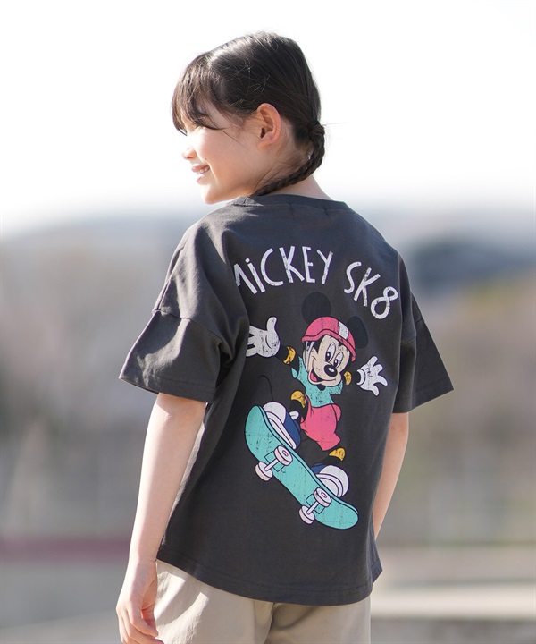 ANTIBAL アンティバル 半袖 Tシャツ キッズ ジュニア 子供 Disneyコラボ オーバーサイズ 262AN3ST797 ムラサキスポーツ限定