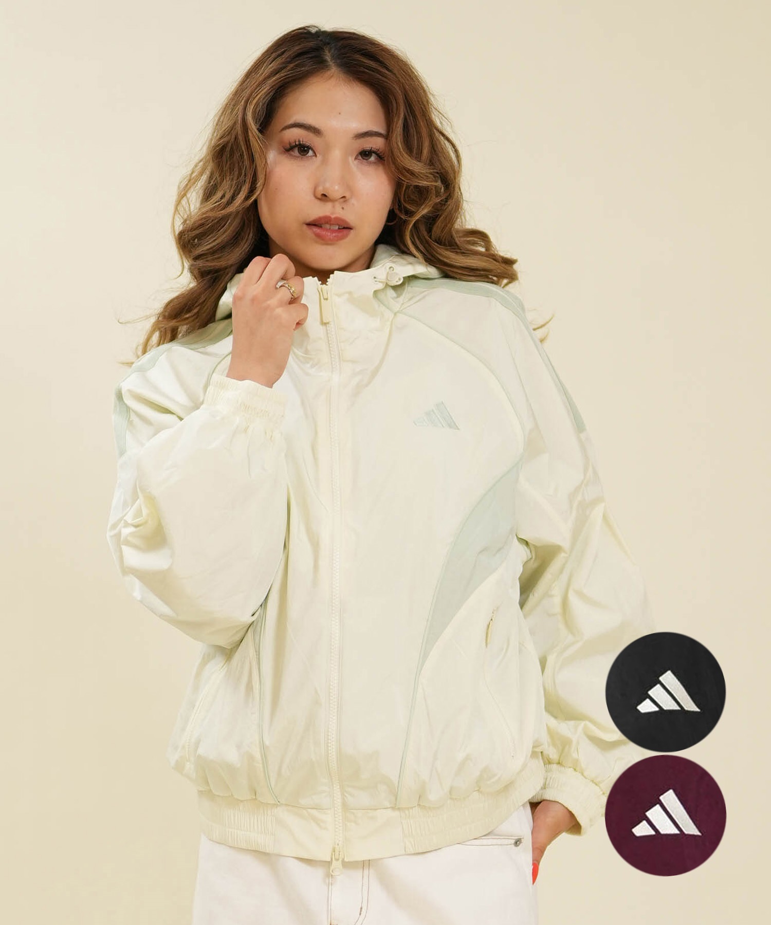 adidas アディダス ジャケット レディース フード W STADIUM ウーブン