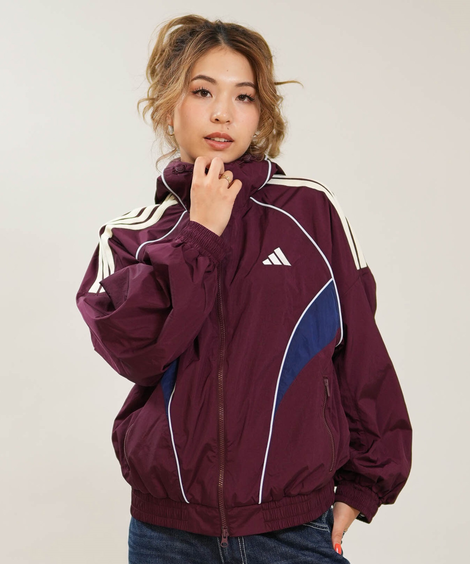 adidas アディダス ジャケット レディース フード W STADIUM ウーブン
