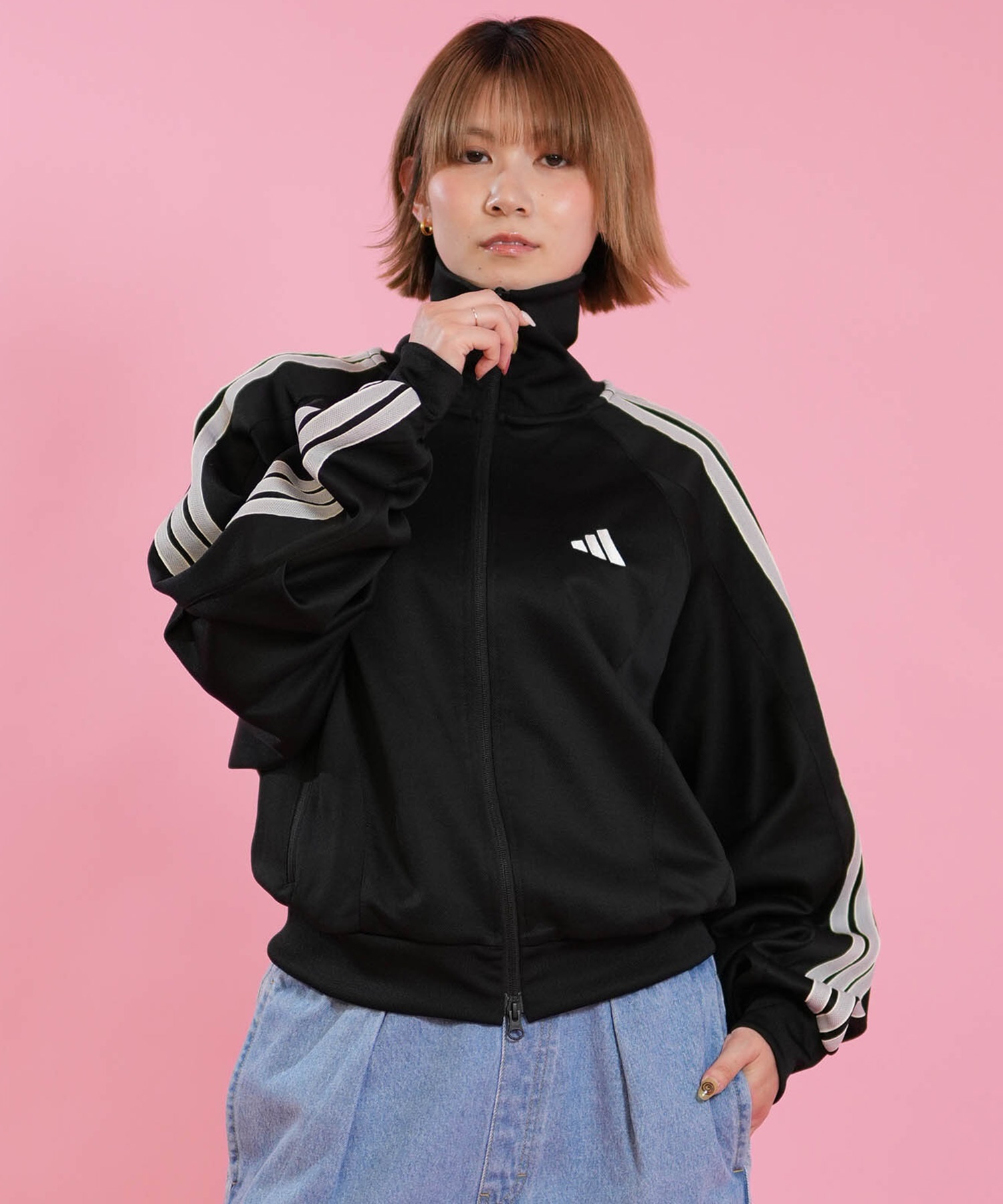 adidas アディダス ジャージ トラックジャケット レディース ダブル