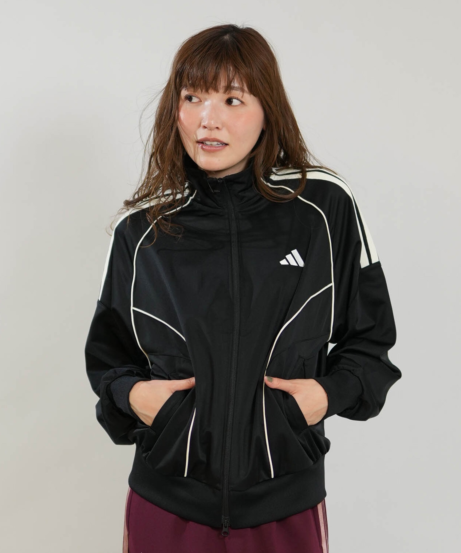 adidas アディダス ジャージ トラックジャケット レディース ダブル
