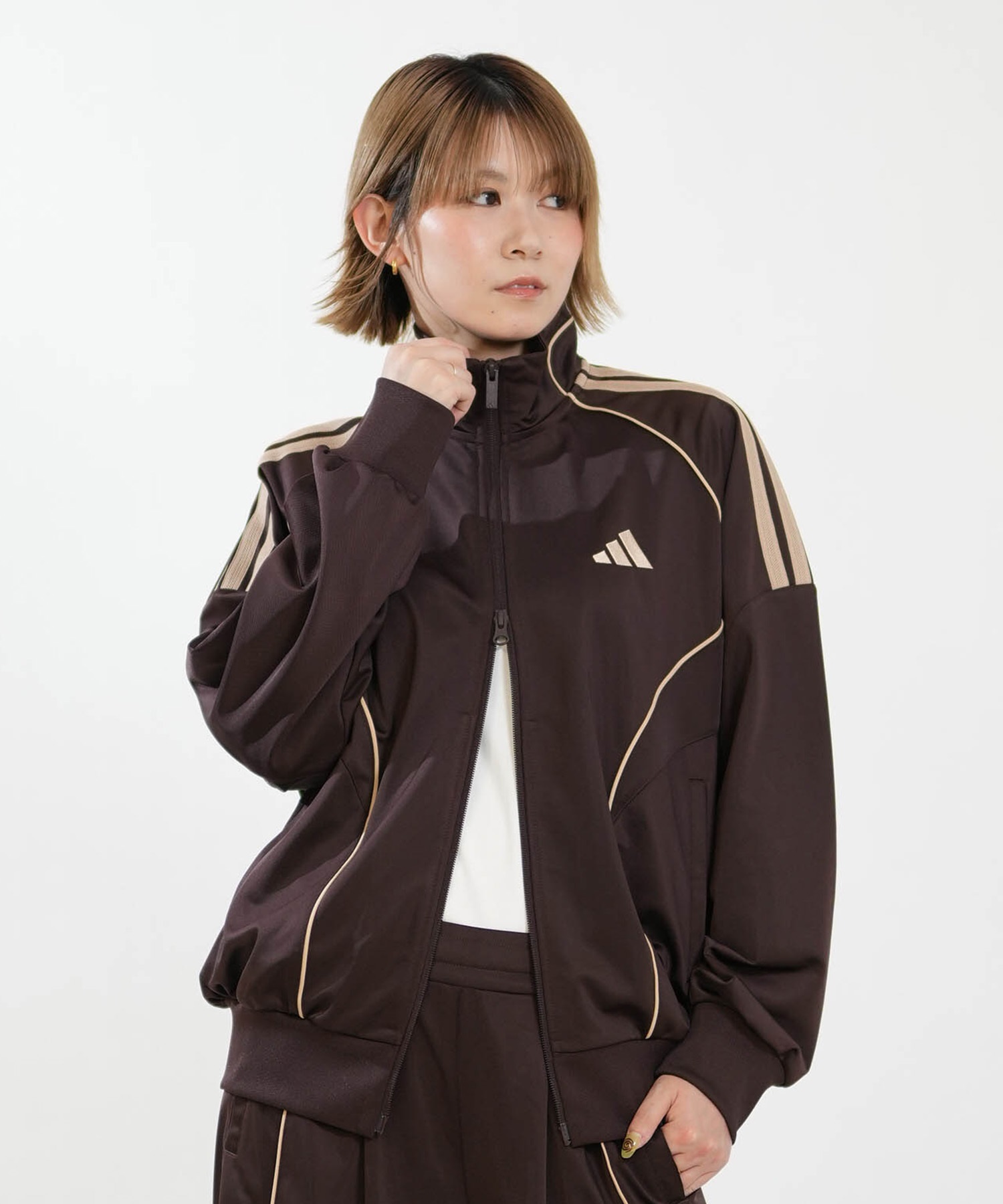 adidas アディダス ジャージ トラックジャケット レディース ダブル
