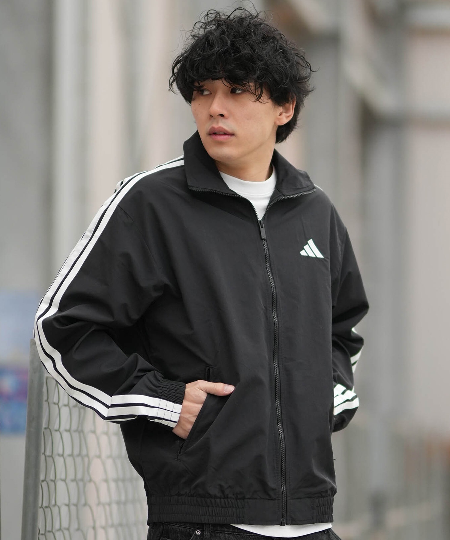 adidas アディダス ジャージ トラックジャケット メンズ M 3ST WV