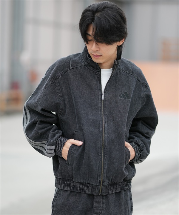 adidas アディダス ジャージ トラックジャケット メンズ デニム M STADIUM ウォッシュデニムジャケット KGJ38