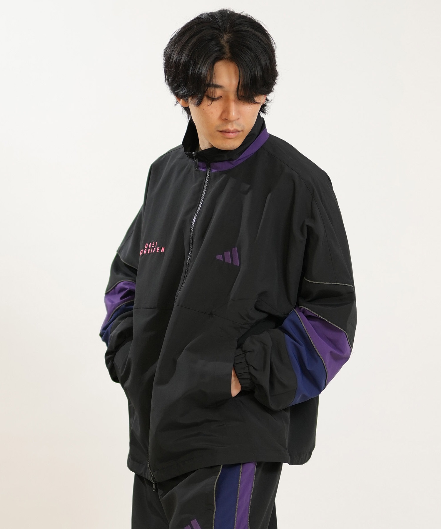 adidas アディダス ジャケット メンズ 軽撥水 M BRAND LOVE WOVEN