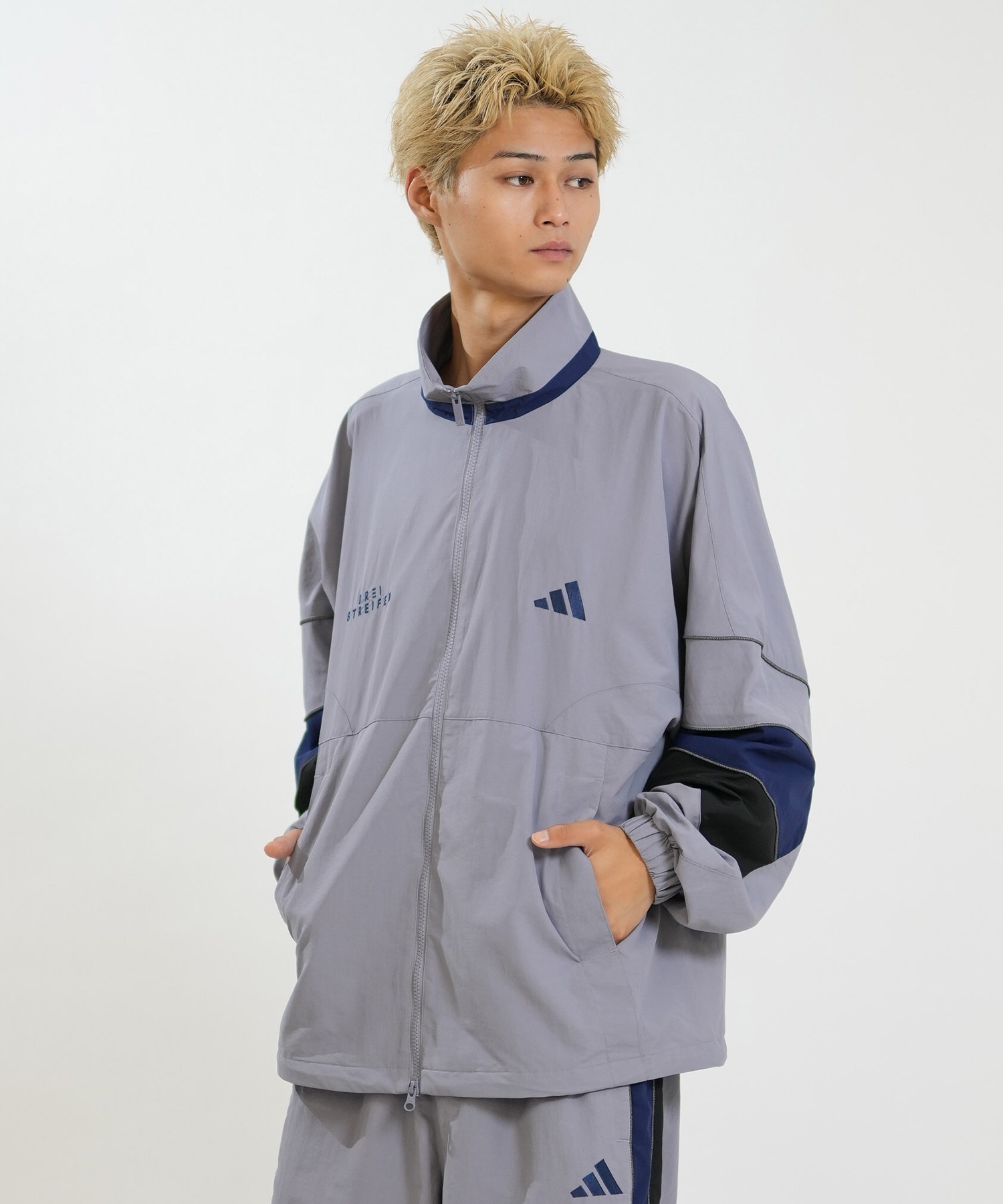ウェーディングウォームジャケット 3L と大型ランディングネット adidas アディダス ジャケット メンズ 軽撥水 M BRAND LOVE WOVEN