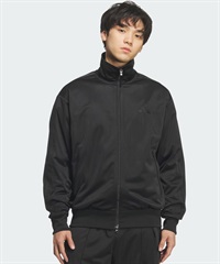 adidas アディダス ジャージ トラックジャケット メンズ ワンポイント ロゴ M 3ST WU トラックトップ KP662(BLACK-M)