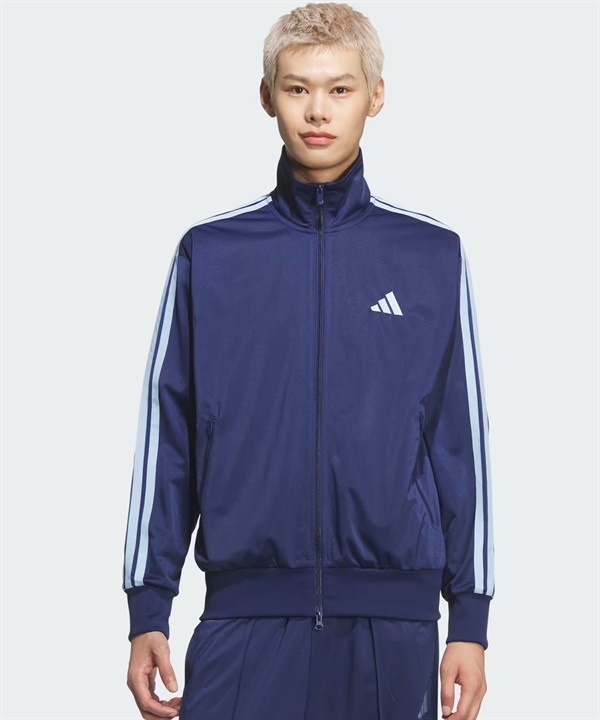adidas アディダス ジャージ トラックジャケット メンズ ワンポイント ロゴ M 3ST WU トラックトップ KP662