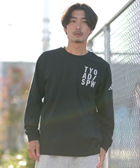adidas アディダス 長袖 Tシャツ ロンT メンズ M VERBIAGE L S Tシャツ RH346(BK/WT-M)