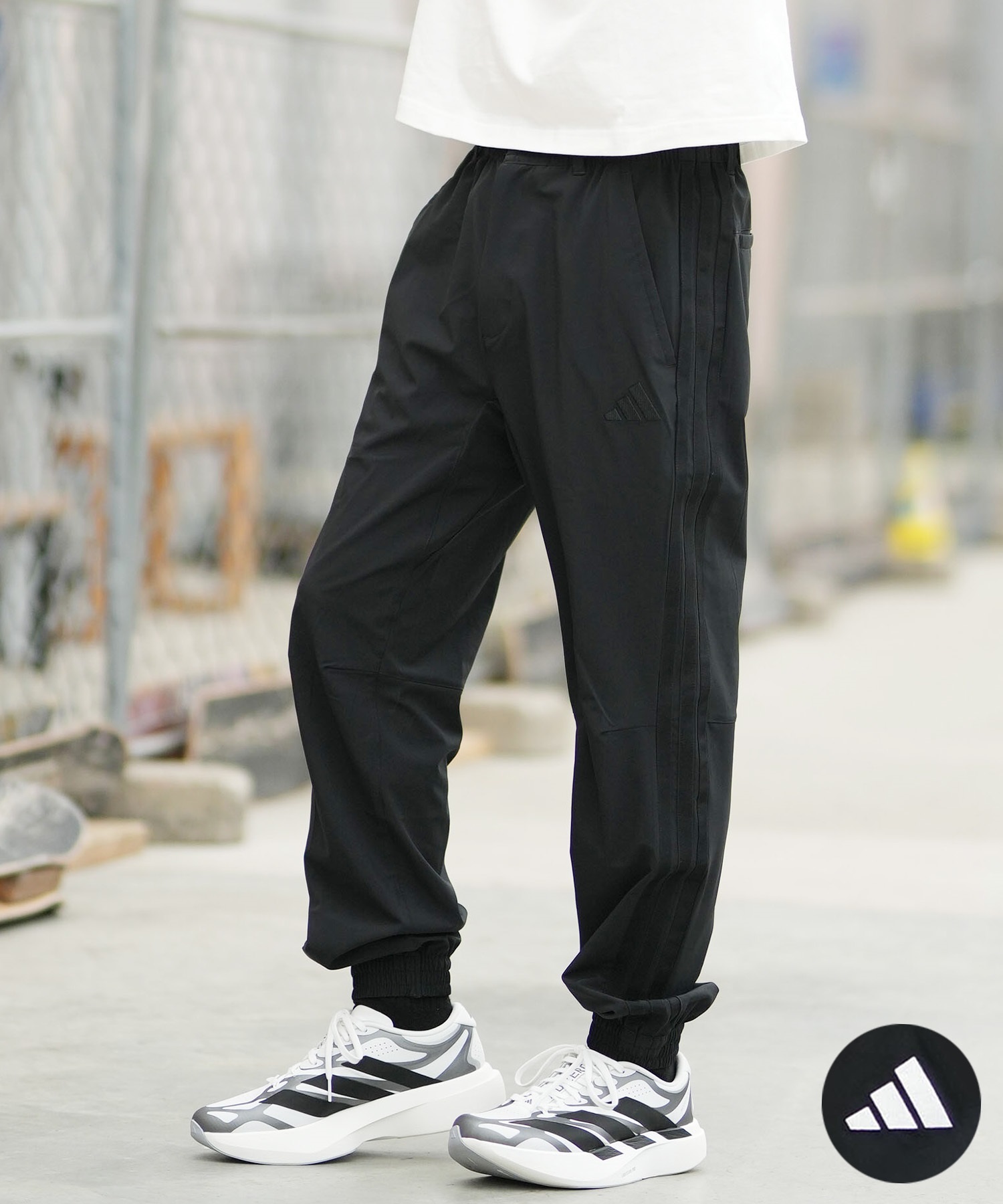 【人気】アディダス　ジャージ　トラックパンツ　M adidas アディダス ジャージ トラックパンツ メンズ ワンポイント ロゴ