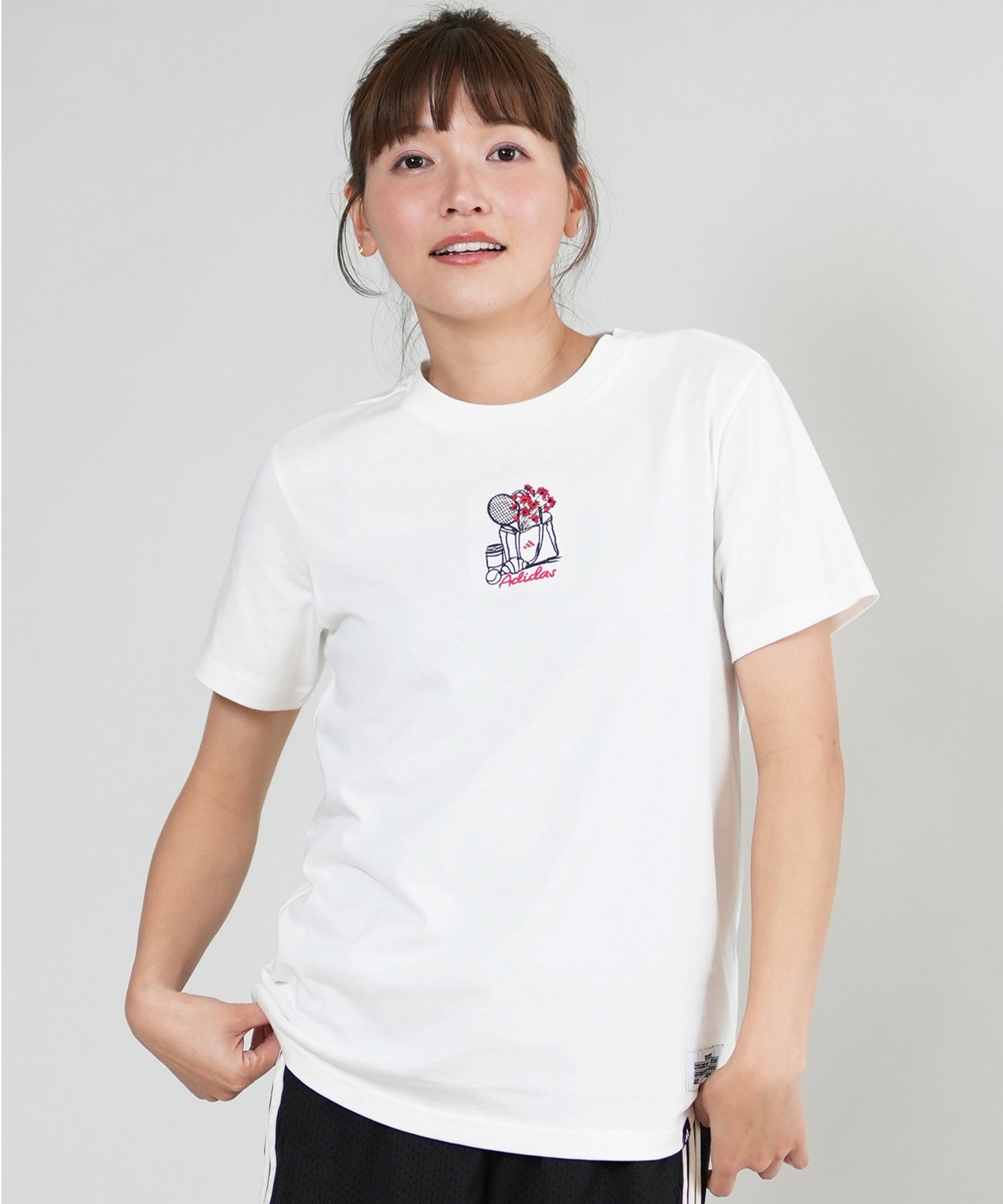 adidas アディダス 半袖 Tシャツ レディース W MINI シシュウ