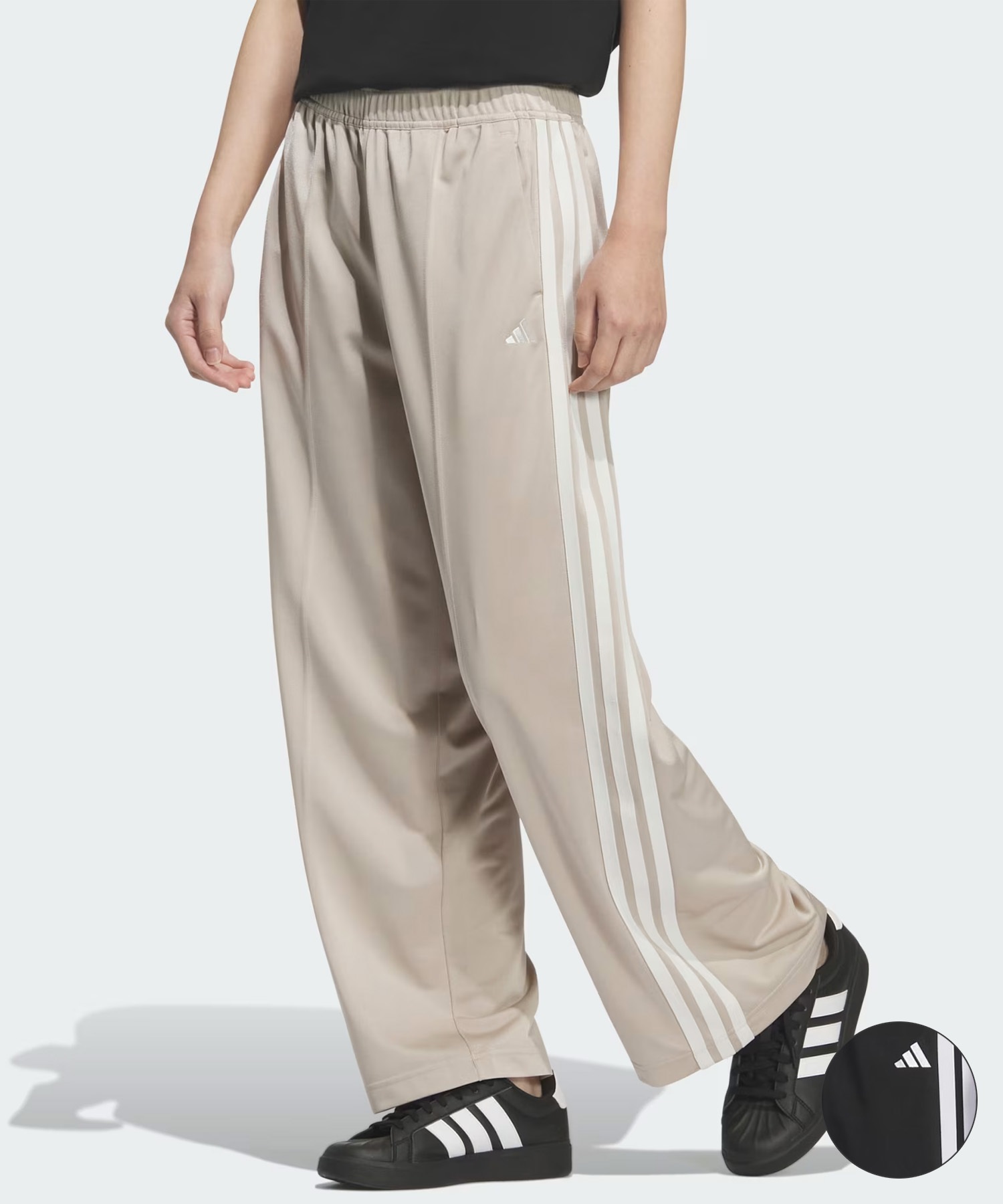 adidas アディダス ロングパンツ レディース 軽パン トリコット