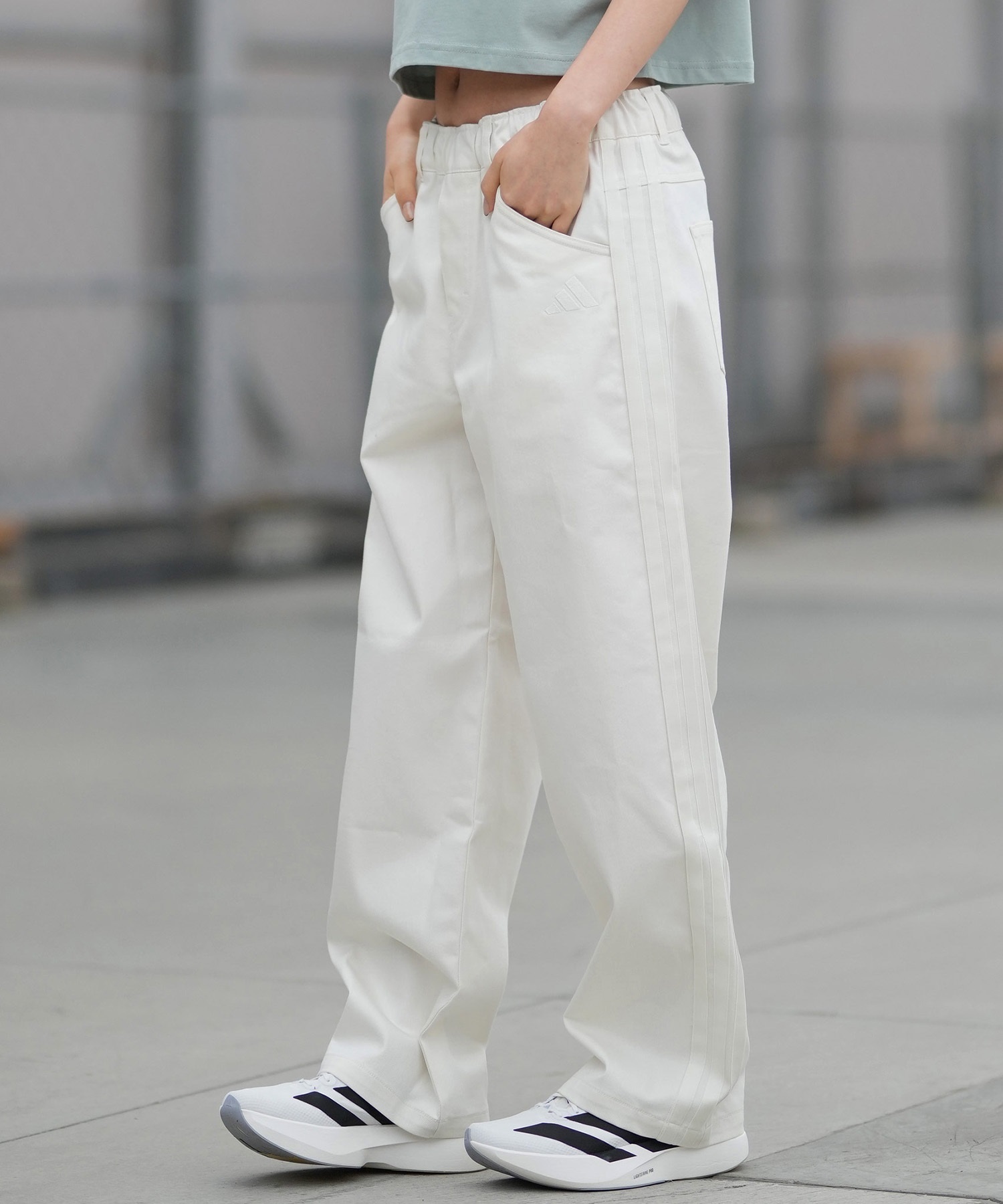 adidas アディダス ロングパンツ レディース W STADIUM C ストレート
