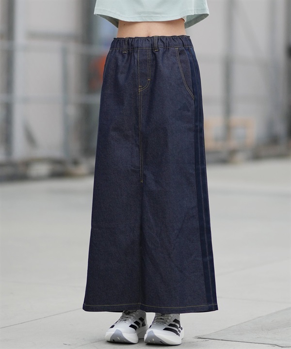 adidas アディダス スカート レディース Ｗ ＳＴＡＤＩＵＭ Ｃ ロングデニムスカート DK592