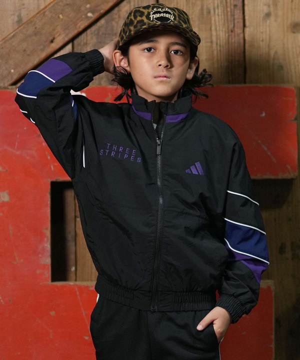 adidas アディダス ジャケット キッズ 子供 軽量 KBLウーブンジャケット H2348
