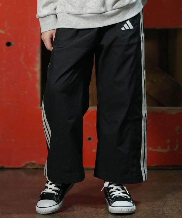 adidas アディダス ロングパンツ キッズ 子供 通気性 GSTRDENIMウーブンパンツ V8774