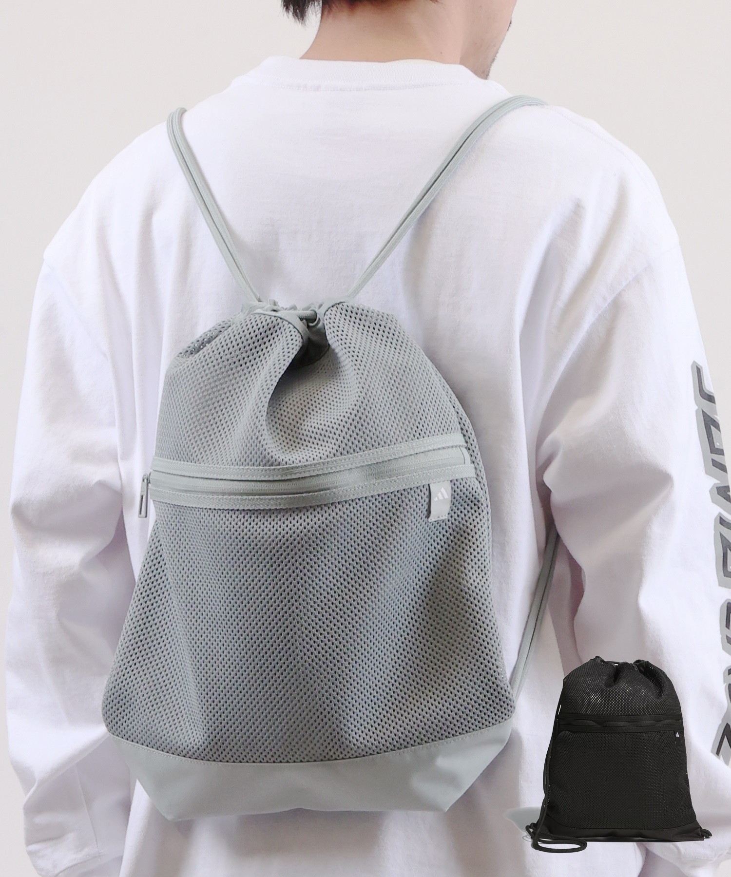 adidas アディダス バッグ ナップサック メッシュジムバッグ 14.7L