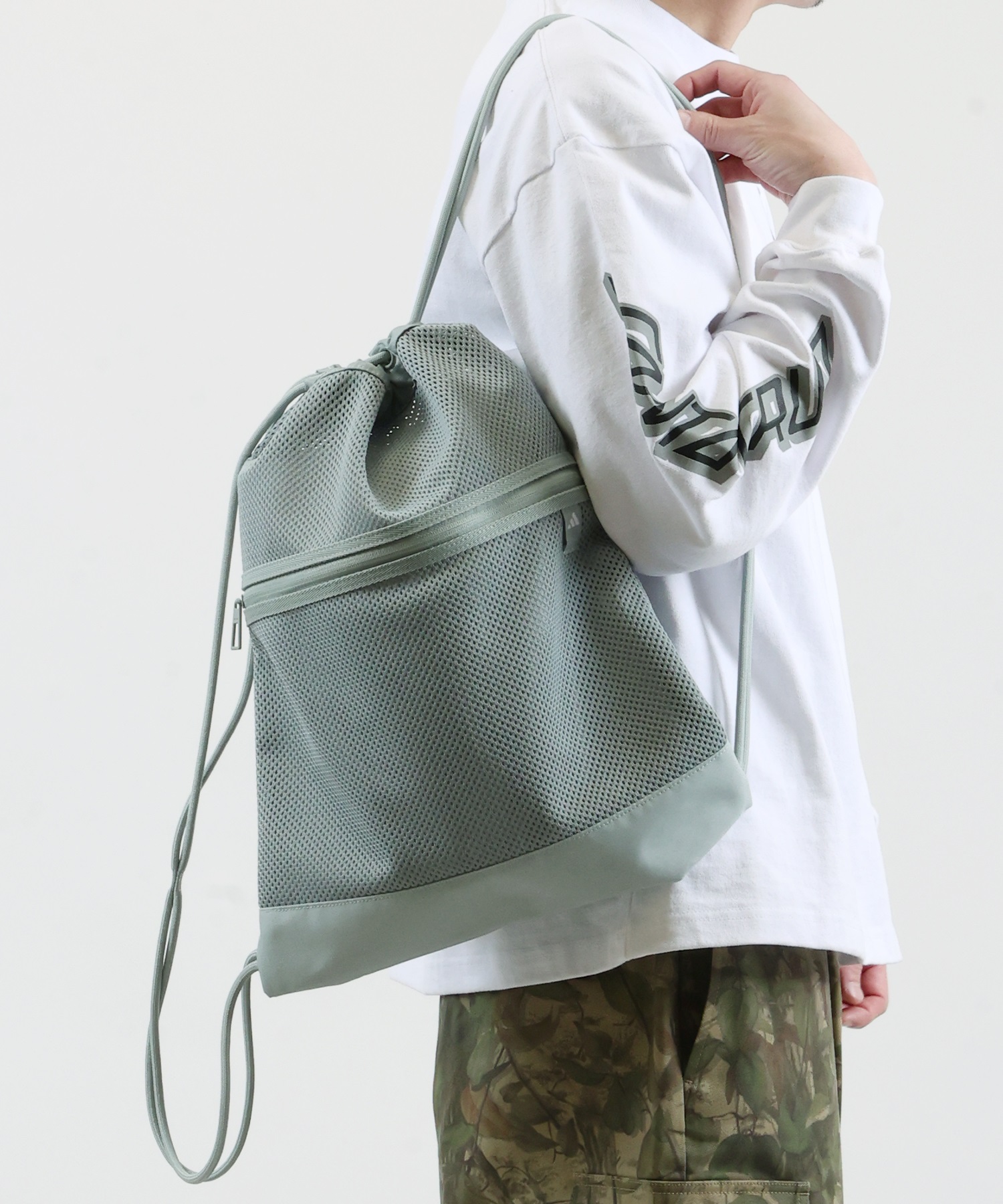 adidas アディダス バッグ ナップサック メッシュジムバッグ 14.7L