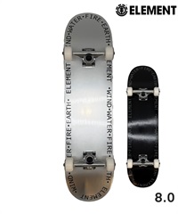 ELEMENT エレメント AROUND SILVER BLACK スケートボード コンプリート