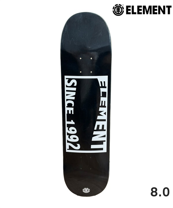 ELEMENT エレメント スケートボード デッキ 8.0inch LABEL BLACK PLY