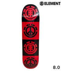 ELEMENT エレメント スケートボード デッキ 8.0inch QUADRANT RED PLY