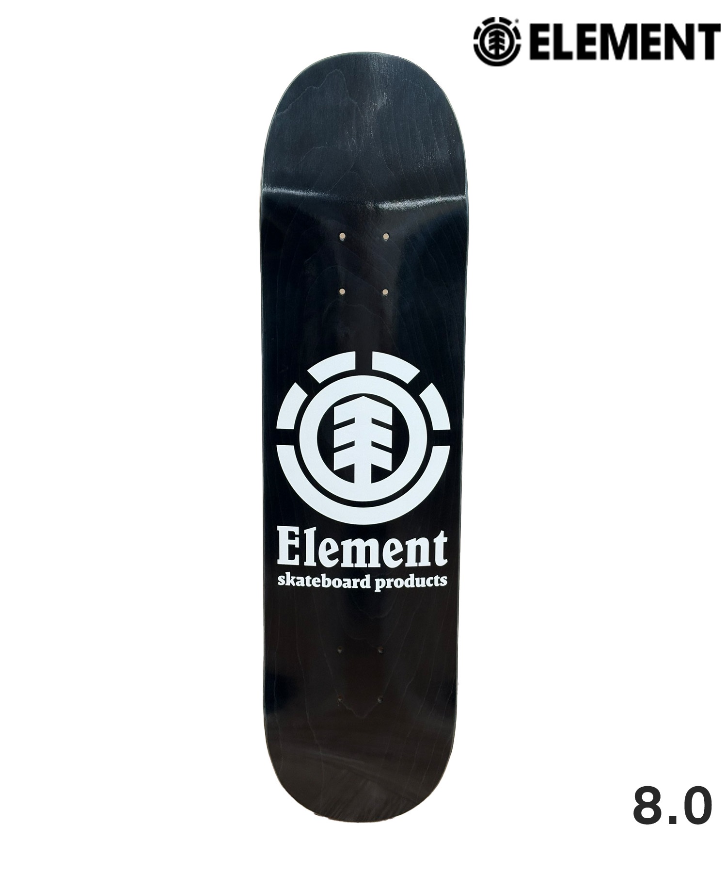 美品Element スケートボード8インチ ELEMENT エレメント スケートボード デッキ 8.0inch VERTICAL BLACK