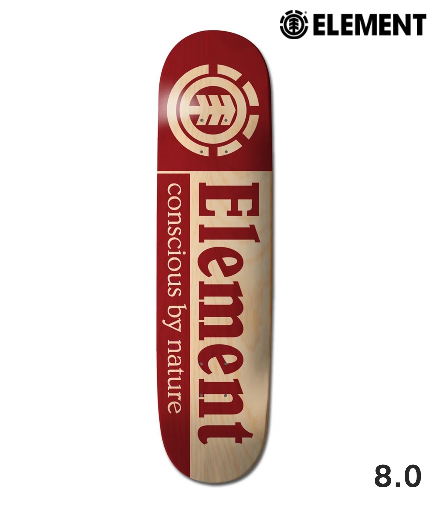 ELEMENT エレメント SECTION CBN RED スケートボード デッキ スケボー