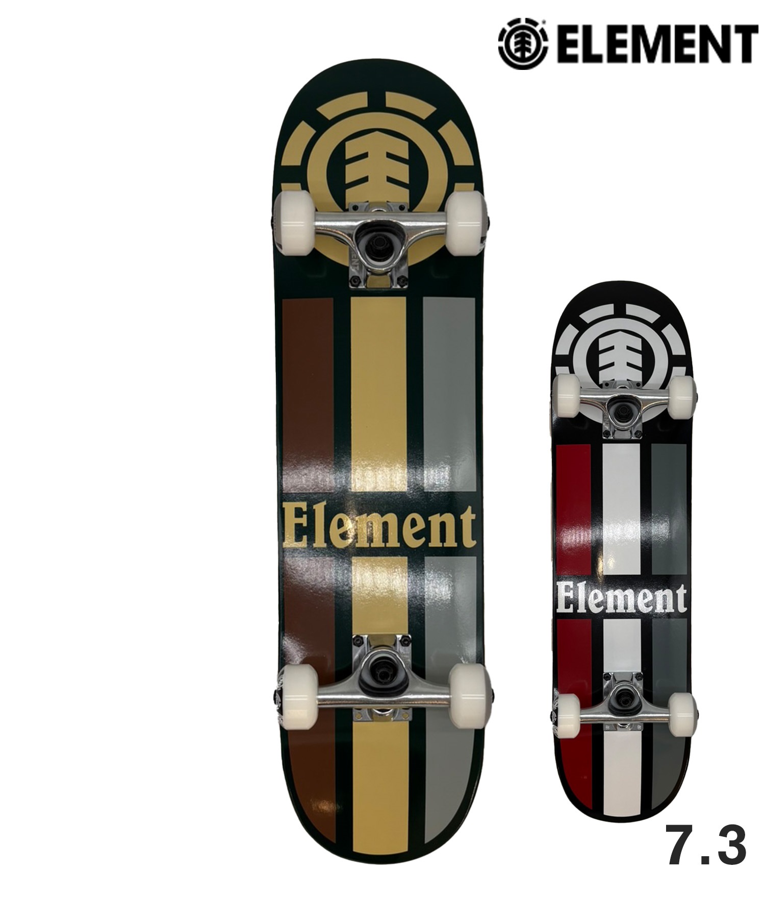 ELEMENT エレメント TRADITION GREEN BLACK キッズ スケートボード