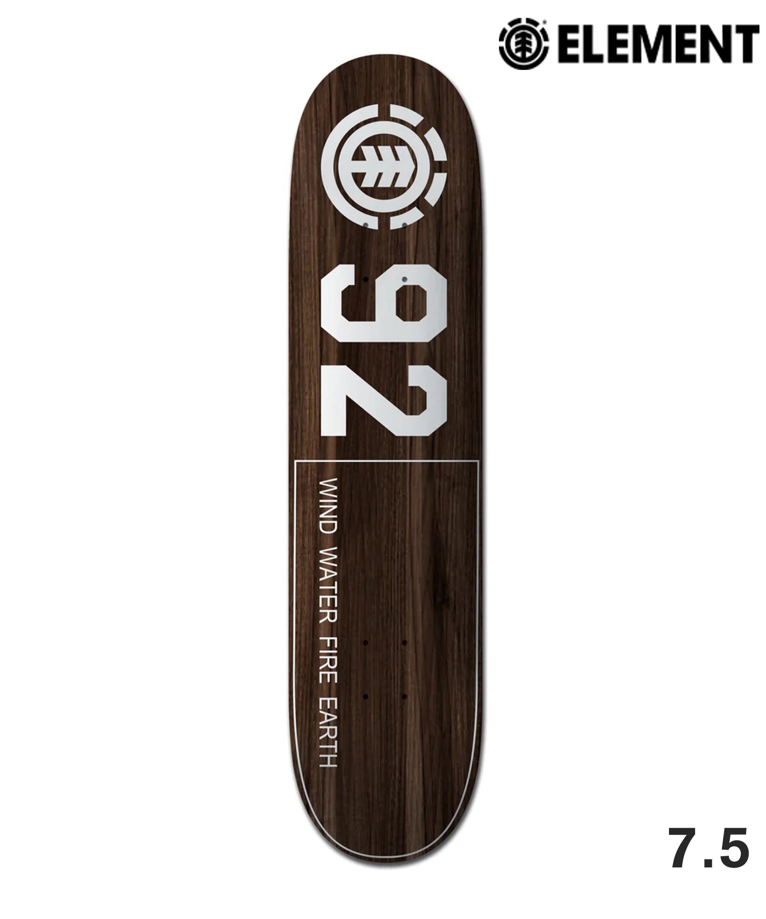 ELEMENT エレメント スケートボード デッキ 7.5inch 92 CPSL BROWN PLY