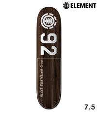 ELEMENT エレメント スケートボード デッキ 7.5inch 92 CPSL BROWN PLY 初心者 おすすめ(BROWN-7.5inch)