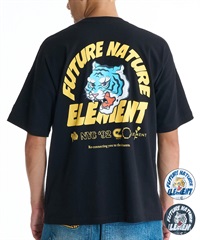 ELEMENT エレメント 半袖 Tシャツ メンズ バックプリント BG021204(WHT-M)