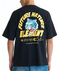 ELEMENT エレメント 半袖 Tシャツ メンズ バックプリント BG021204(FBK-M)