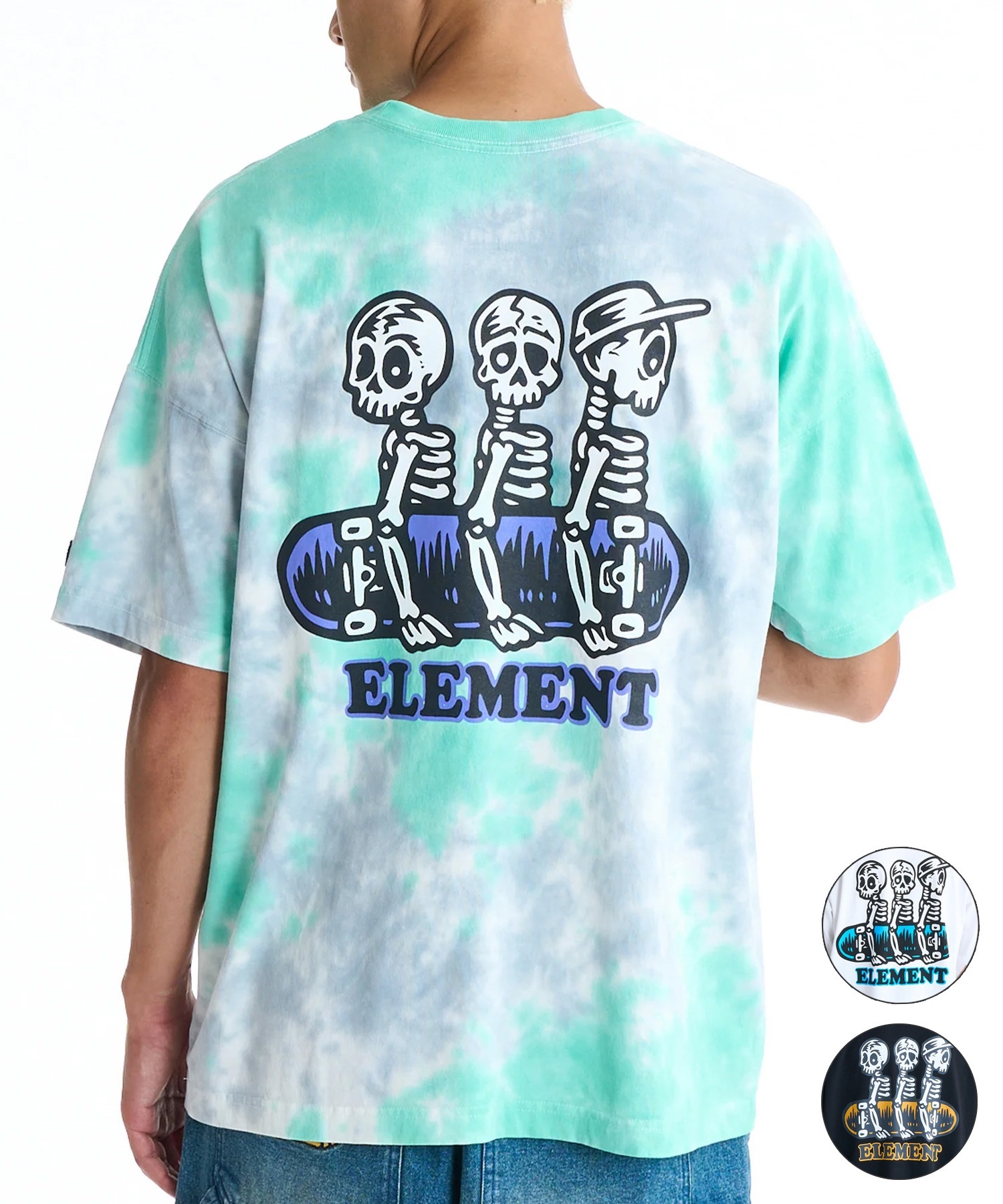 ELEMENT エレメント 半袖 Tシャツ メンズ バックプリント BG021212(WHT-M)
