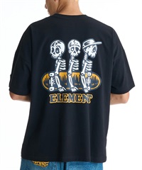 ELEMENT エレメント 半袖 Tシャツ メンズ バックプリント BG021212(FBK-M)