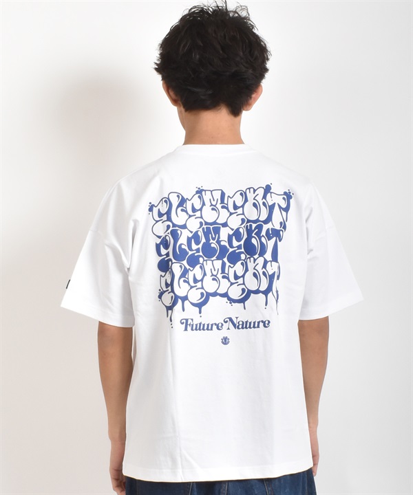 ELEMENT エレメント 半袖 Tシャツ メンズ バックプリント TAGGING 3 SS Tシャツ BG021P14