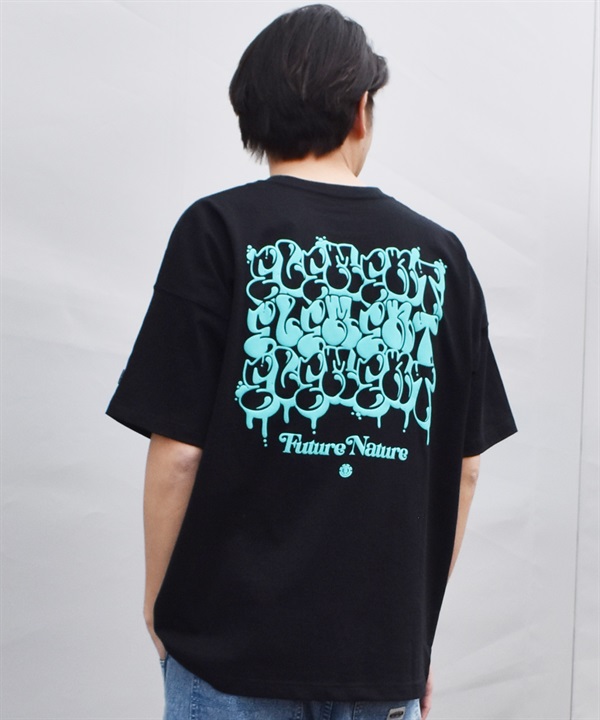 ELEMENT エレメント 半袖 Tシャツ メンズ バックプリント TAGGING 3 SS Tシャツ BG021P14
