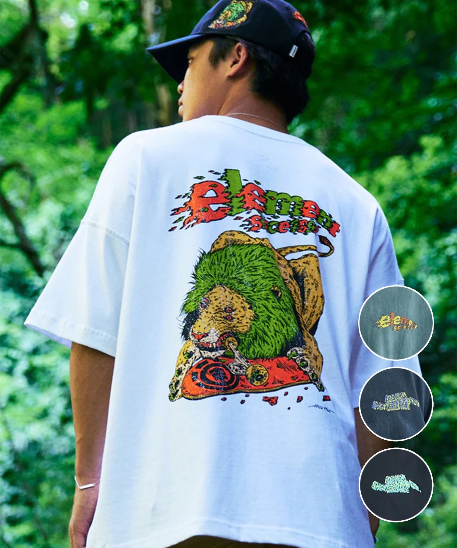 ELEMENT エレメント 半袖 Tシャツ メンズ バックプリント HIROTTON SS