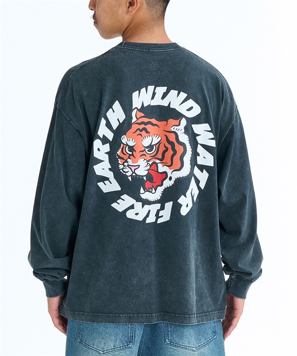 ELEMENT エレメント 長袖 Tシャツ ロンT メンズ バックプリント DOVE TIGER LS BG021050