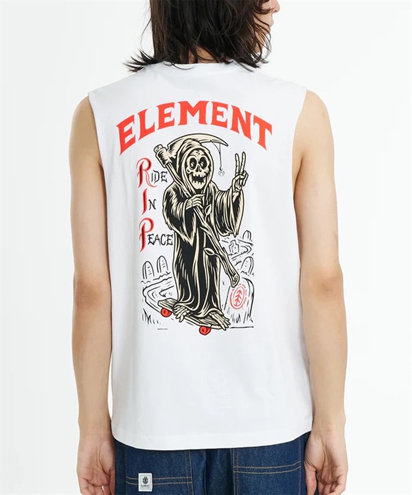 ELEMENT エレメント タンクトップ メンズ バックプリント TIMBER RIP NO SLEEVE BG021P02