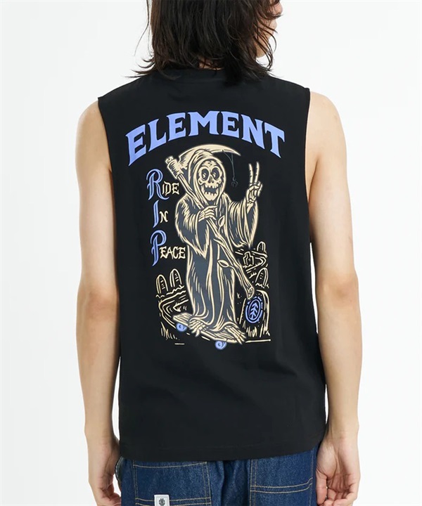 ELEMENT エレメント タンクトップ メンズ バックプリント TIMBER RIP NO SLEEVE BG021P02