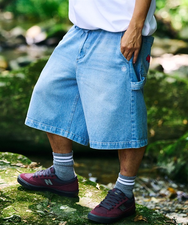 ELEMENT エレメント ハーフパンツ ショートパンツ メンズ ショーツ デニム BG021605