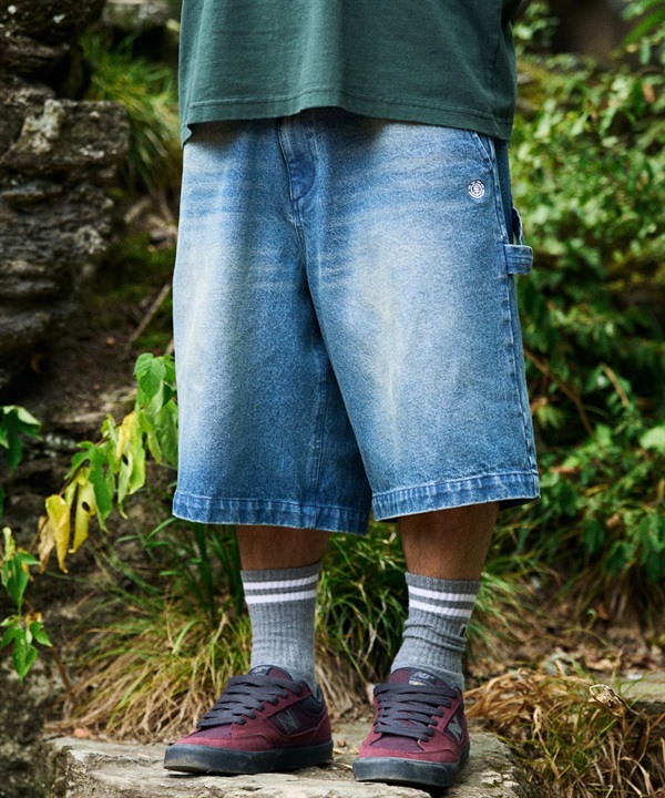 ELEMENT エレメント ハーフパンツ ショートパンツ メンズ ショーツ デニム BG021605