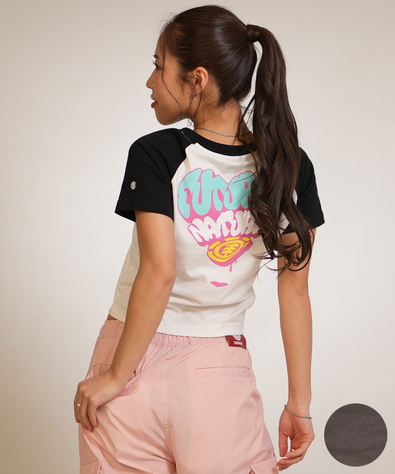 ELEMENT エレメント 半袖 Tシャツ レディース HEART RAGLAN SS W BG023P19(CHA-M)