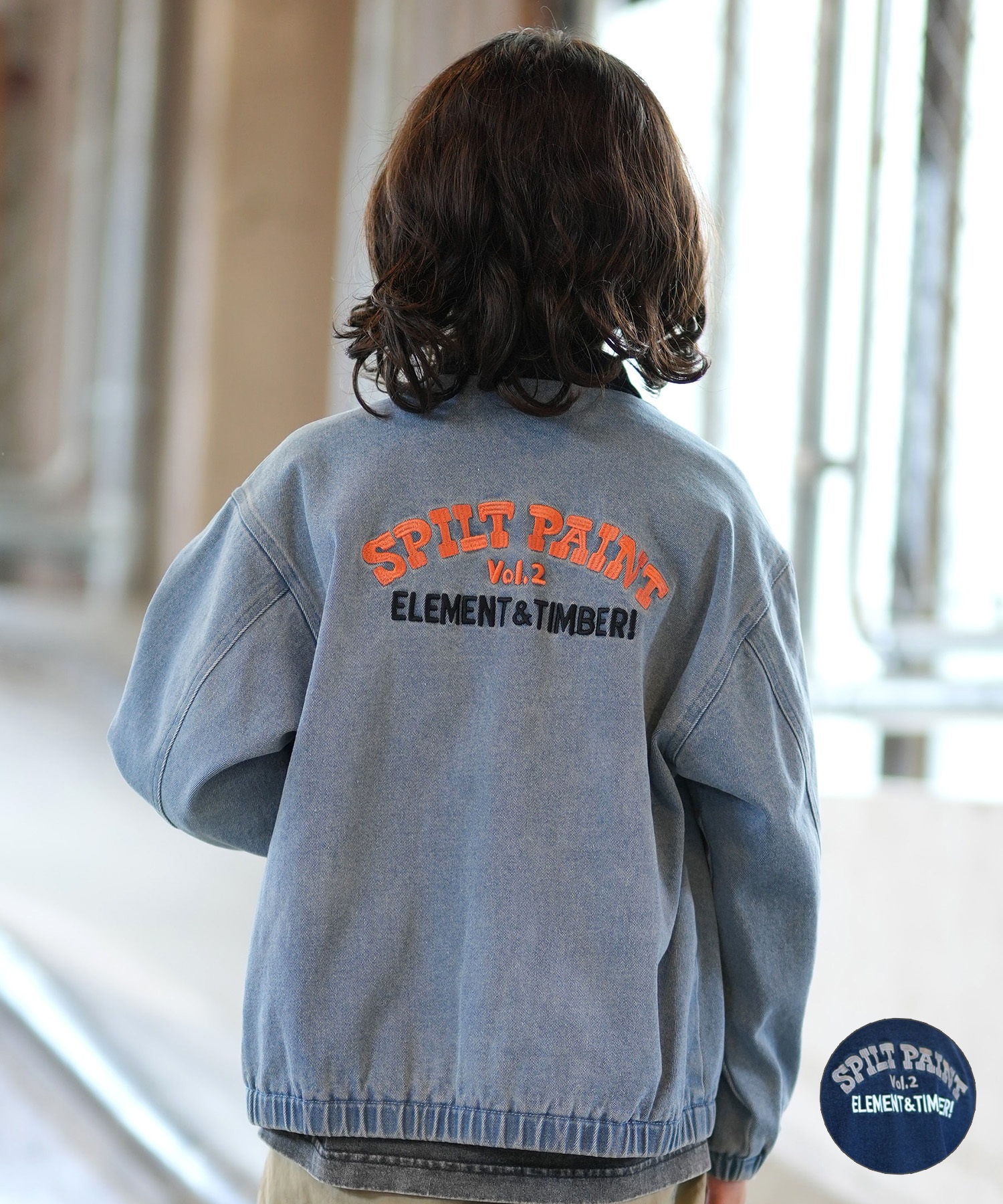 ELEMENT エレメント デニムジャケット キッズ 子供 ブルゾン ジップ