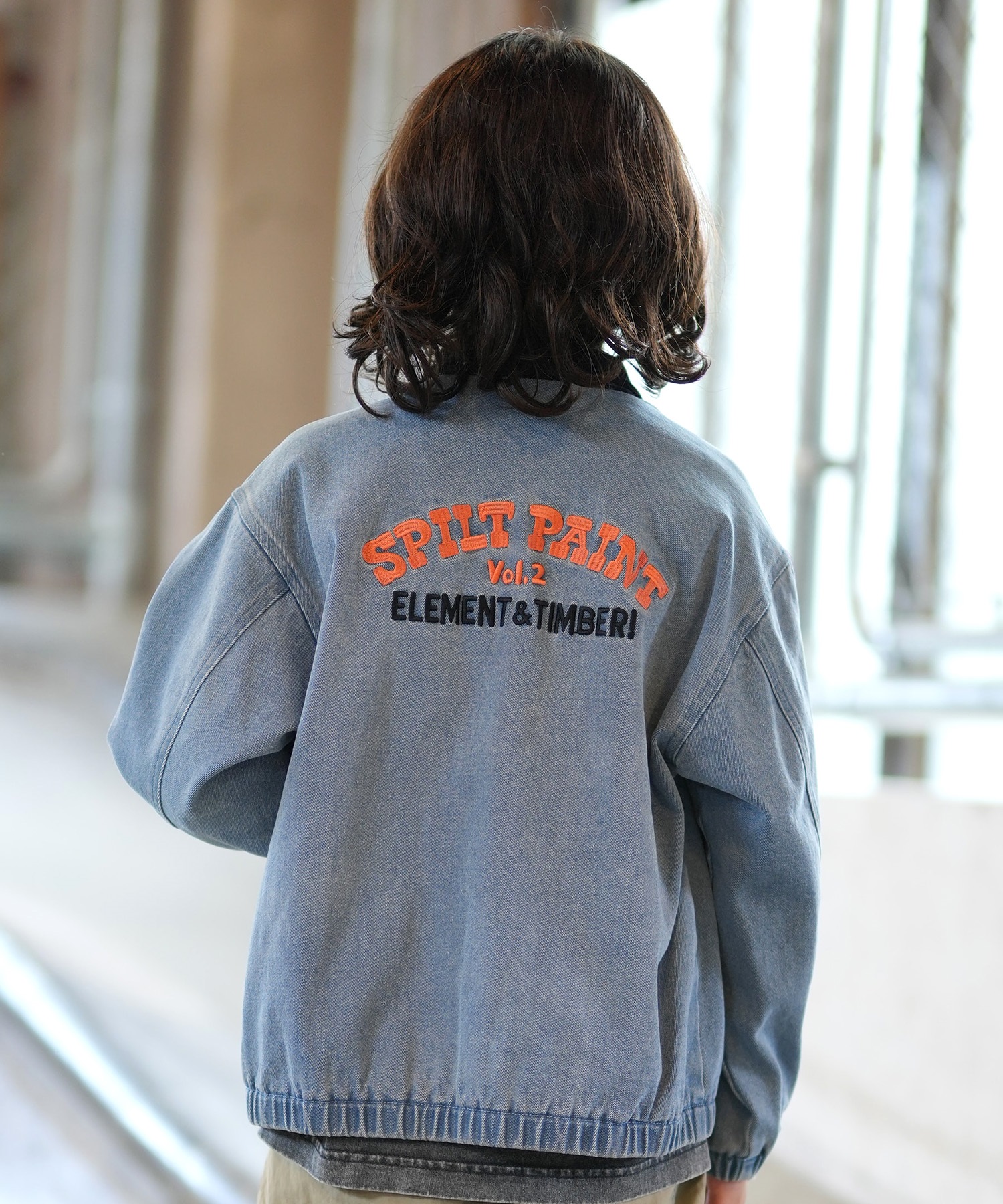 ELEMENT エレメント デニムジャケット キッズ 子供 ブルゾン ジップ