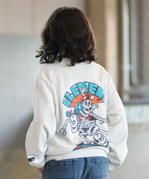 ELEMENT エレメント トレーナー スウェット キッズ 子供 ロゴ バックプリント 裏毛 BG026026
