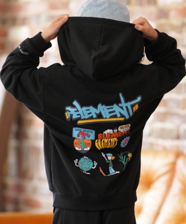 ELEMENT エレメント プルオーバー パーカー キッズ ジュニア バックプリント ACOMPANY HOOD YOUTH BG025021