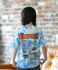 ELEMENT エレメント 半袖 Tシャツ キッズ ジュニア 子供 ロゴ バックプリント BG025254(BTD2-130cm)