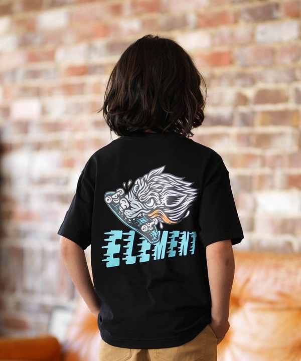 ELEMENT エレメント 半袖 Tシャツ キッズ ジュニア 子供 ロゴ バックプリント BG025255